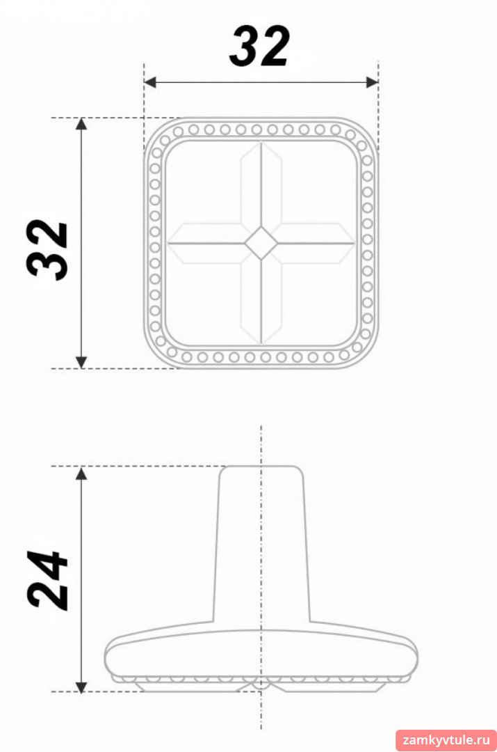 Ручка BOYARD RC 112 MAB.4/Bg