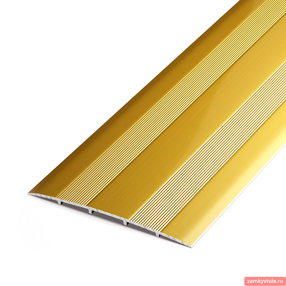 Порог-стык АЛ-380 (золотой металл) 1,5м