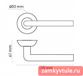 Ручки MORELLI DIY MH-03 SN/BN (белый никель/черный никель)