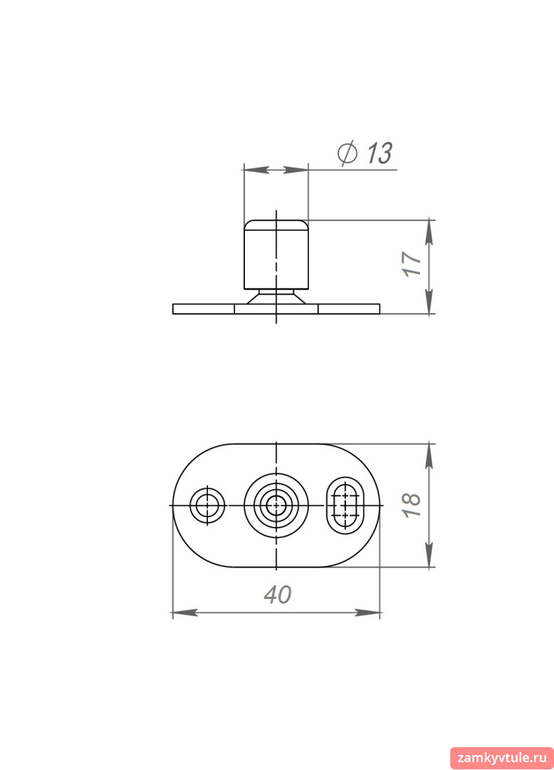Нижний направляющий ролик Comfort/Comfort-PRO