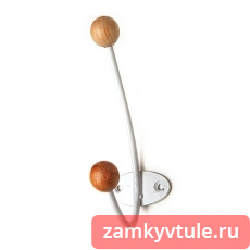 Крючок ТРИБАТРОН КВД-2 с деревянными шариками (белый)