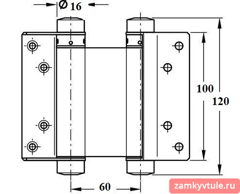 Петля LIVGARD HS 100 SN (матовый никель)
