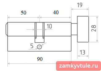 Механизм NORA-M ЛПУВ-90 (50-40) к/в (золото)