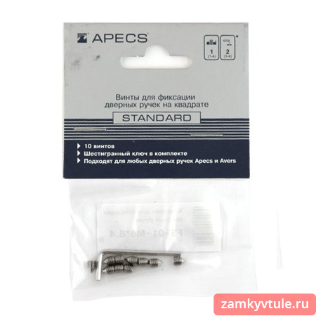 Комплект для фиксации дверных ручек APECS FS-01-M6*8,4