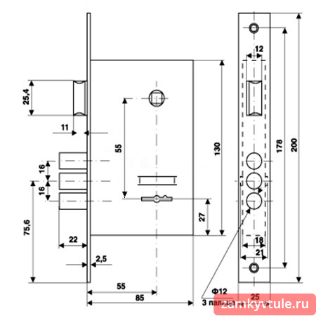 Замок ЗВ КЛАСС GSM 008 (корпус)