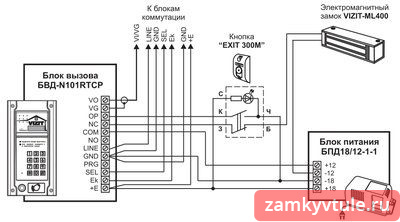 Блок вызова домофона VIZIT БВД-N101RTCP