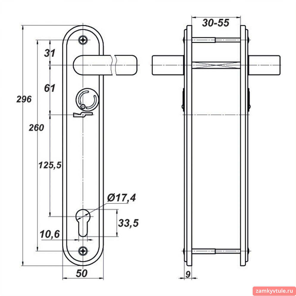 Ручка МЕТТЭМ HP 1401 (медный антик)
