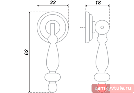 Ручка BOYARD RC 024 AB.3 (бронза)