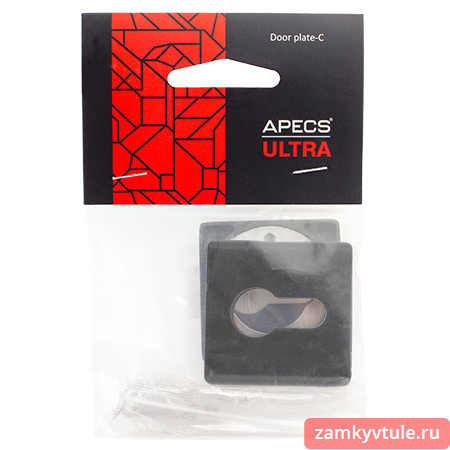 Накладки цилиндровые APECS Ultra DР-С-60-BLM (черный матовый)