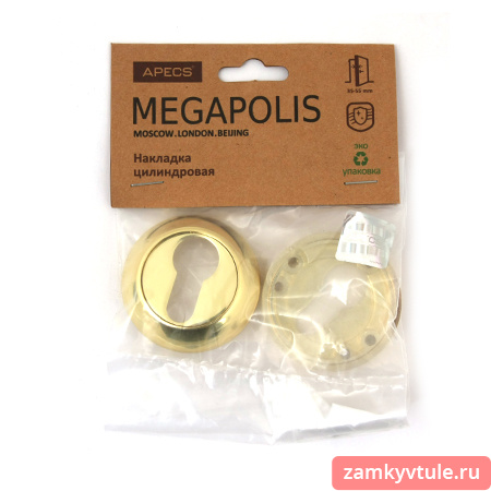 Накладка под цилиндр APECS Megapolis DР-С-0802-GМ (матовое золото)