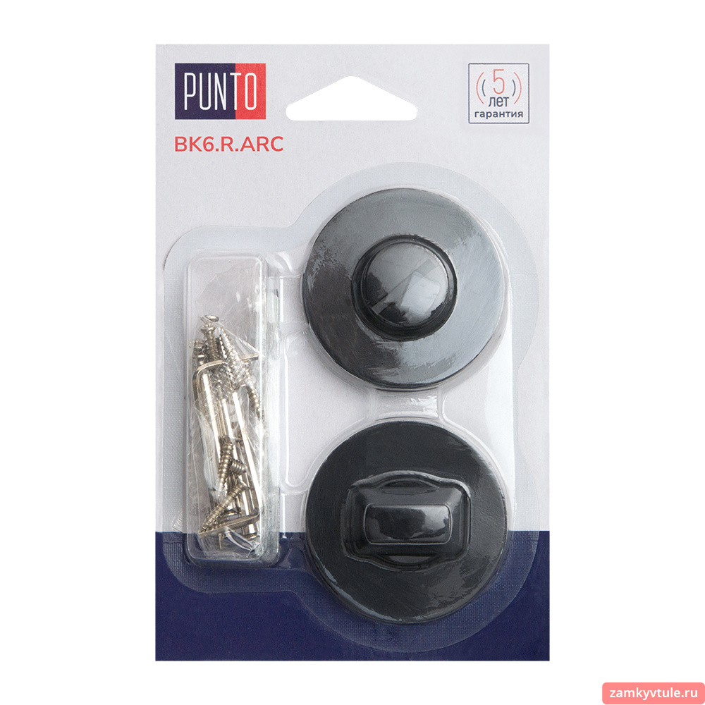 Ручка поворотная PUNTO BK6.R.ARC.R52 (BK6 ARC) BL-24 (черный)