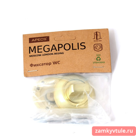 Фиксатор APECS Megapolis WC-0803-GМ (матовое золото)