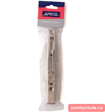 Шпингалет торцевой APECS FB-01-140-NiS (матовый никель)