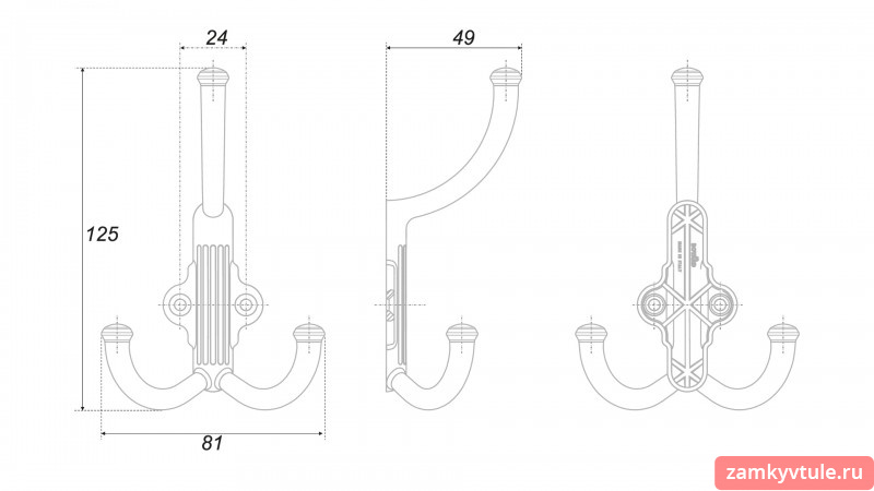 Крючок BOYARD K351AP.6