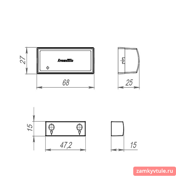 Датчик автозакрывания AC.RT01.05 BL (черный)