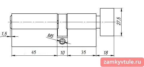 Механизм PUNTO A202/90mm (50*40) к/в SN
