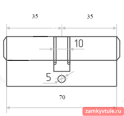Механизм NORA-M ECO Л-70 (35-35) к/к (золото)