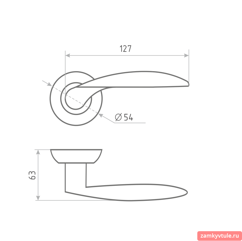 Ручка ADDEN BAU SWELL A110 BRONZE (матовая бронза)