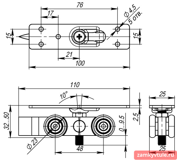 Комплект роликов DIY Comfort 80/4 kit (877+882)