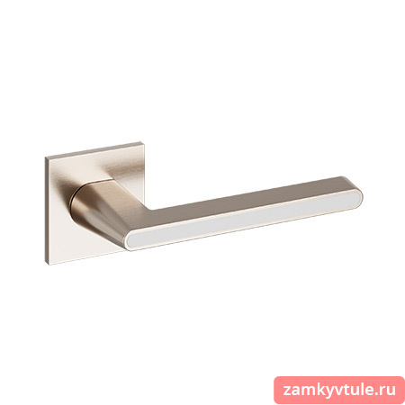Ручка CODE DECO Slim H-30118-A-NISM/W (суперматовый никель/белый)
