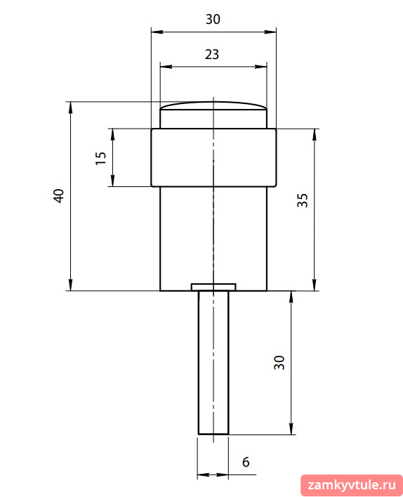 Упор дверной APECS DS-0014-AB (бронза)