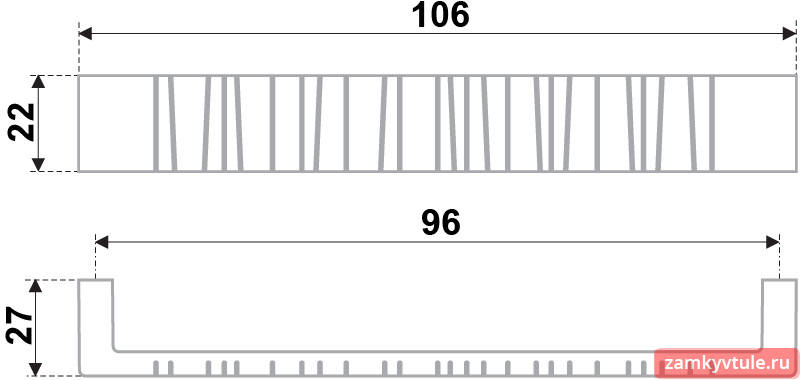 Ручка BOYARD RS 181 SN.4/96