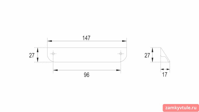 Ручка BOYARD RS 156 GR.3/96