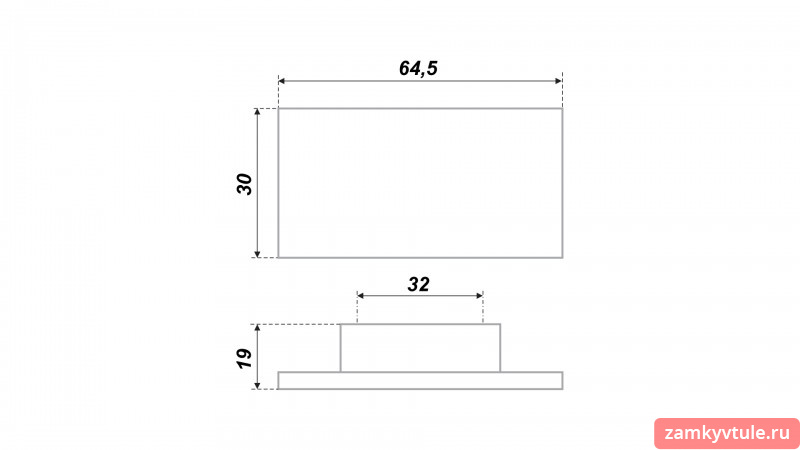 Ручка BOYARD RS 073 W.5/32
