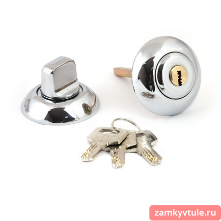Фиксатор с замком APECS Megapolis WC-К-0803-CR (хром)