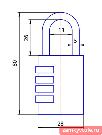 Замок ВС APECS PDB-40-28-CODE