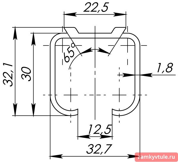 Верхняя направляющая Comfort R 60/80/1,8/2000 track (2 м)