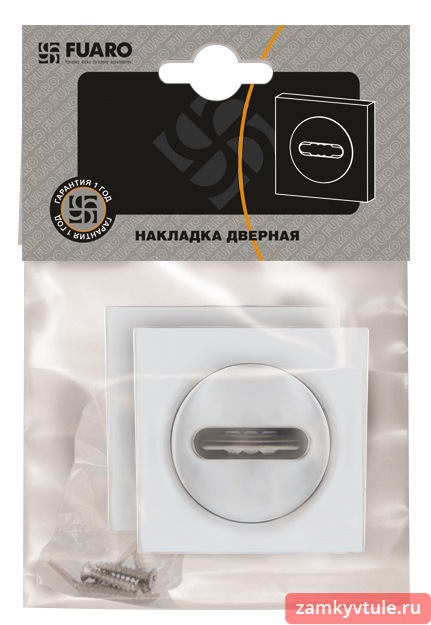 Накладка под сувальду FUARO SC.К.KM52 (SC KM) SN/CP-3 (матовый никель/хром)