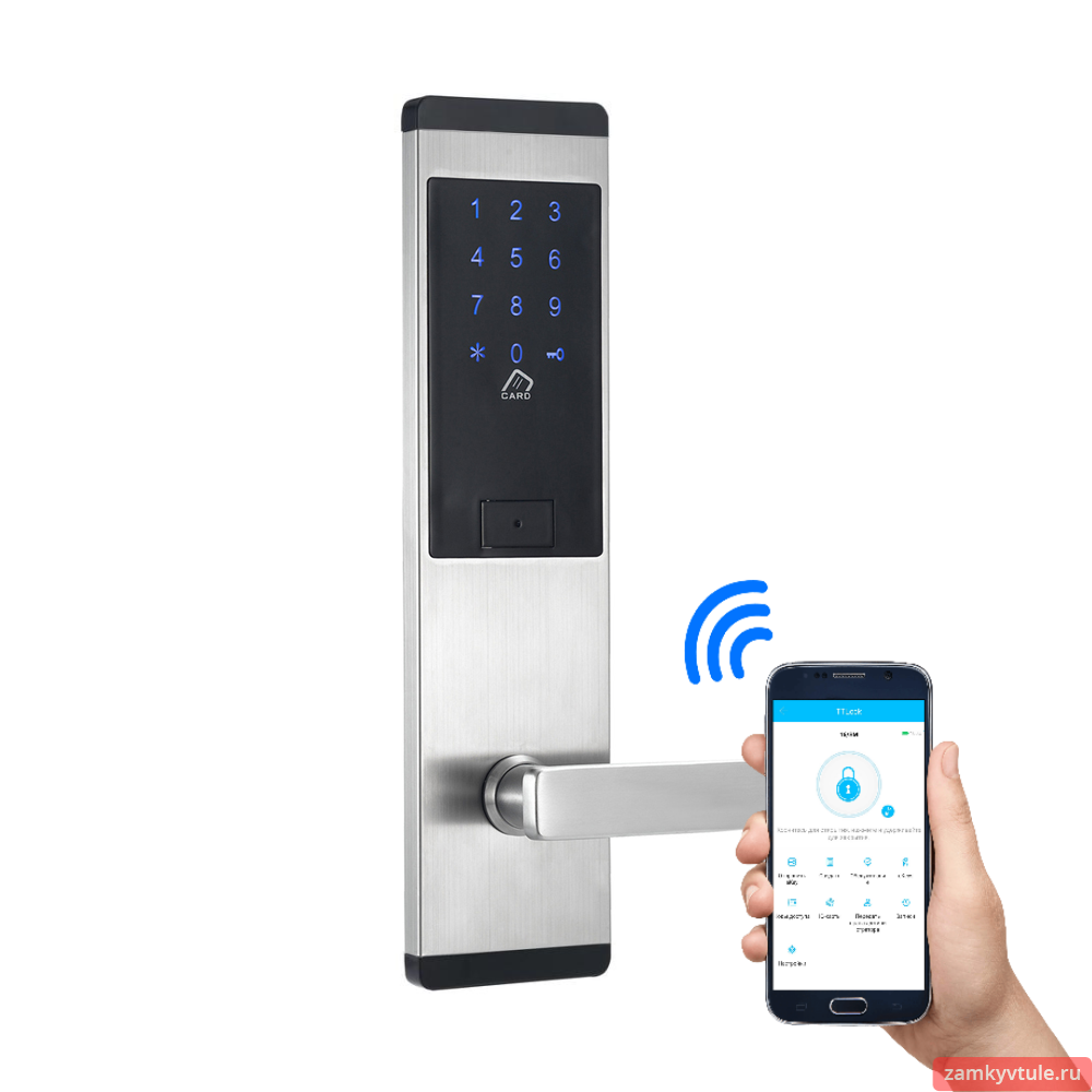 Электронный замок OZLOCKS HL-F16/SM/MF/steel (правый)