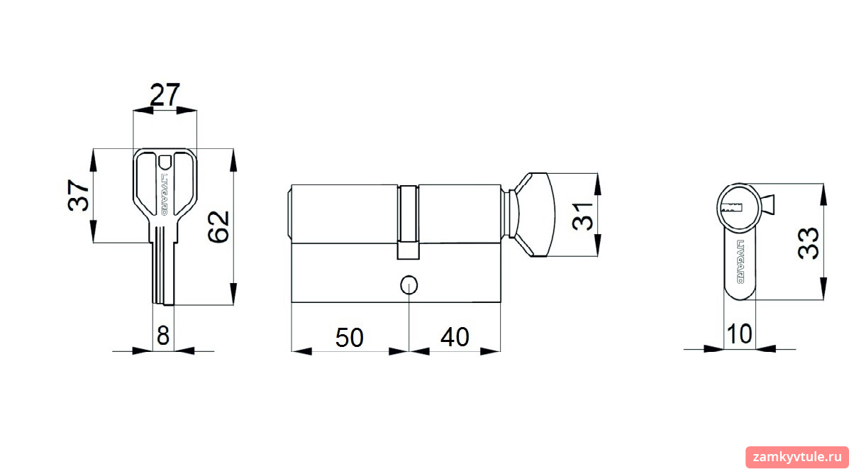 Механизм MSM СW40C/50 к/в (мат.никель)