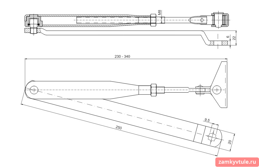 Доводчик APECS DC-20.4/1050/085-A2-W (белый)