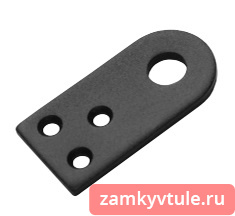 Проушина усиленная 80х40х5 прямая (черная)