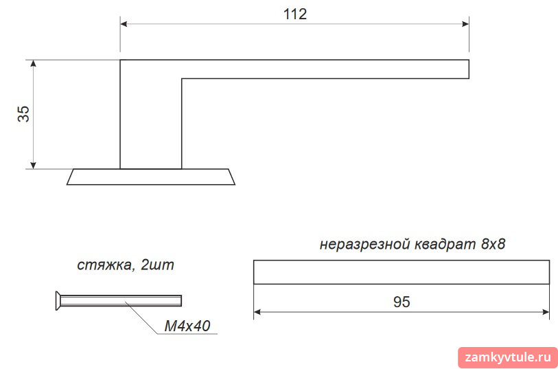 Ручка АVERS Н-0661-G (золото)