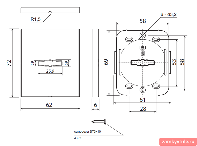 Накладка декоративная CODE DECO Slim DP-16-S-Auto-BLM (черный матовый)