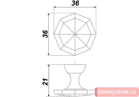 Ручка BOYARD RC 016 SC.4 (матовый хром)