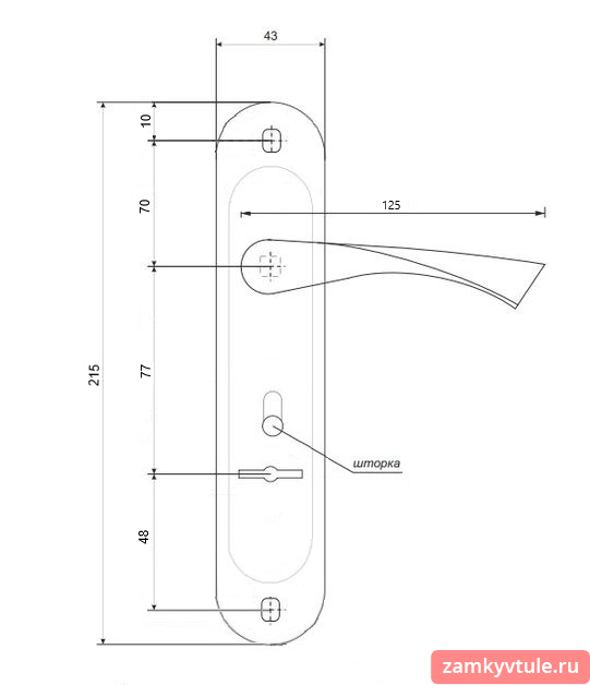 Ручки APECS HP-77.0323-S-G (золото)