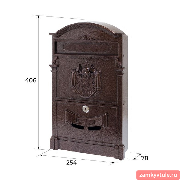 Почтовый ящик №4010 (медь)