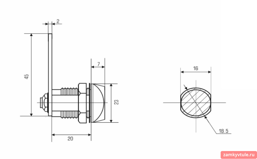 Замок почтовый LIVGARD CL502-20
