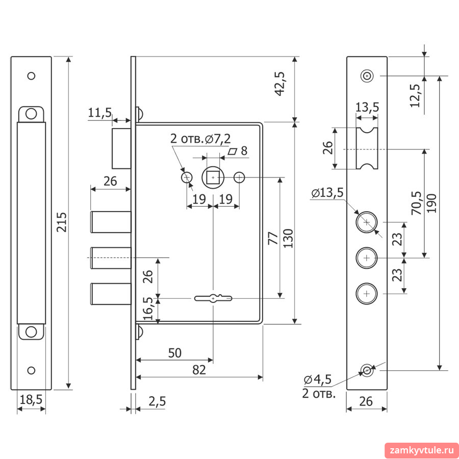 Замок ЗВ ГАРДИАН 1011 (корпус)