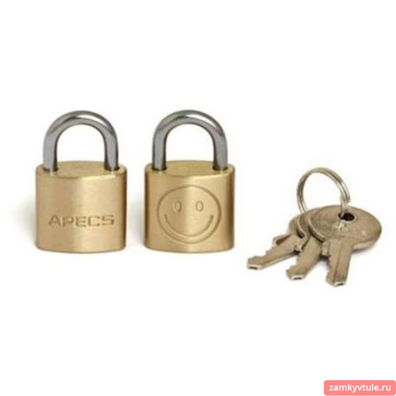 Замок ВС APECS PDВ-20-20-Blister (2Locks+3Keys)