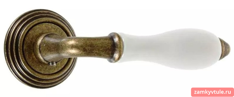 Ручка ADDEN BAU PORCELLANA V214 AGED BRONZE (античная бронза)