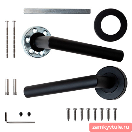 Ручка APECS H-0204-INOX/201-BLM (черный матовый)